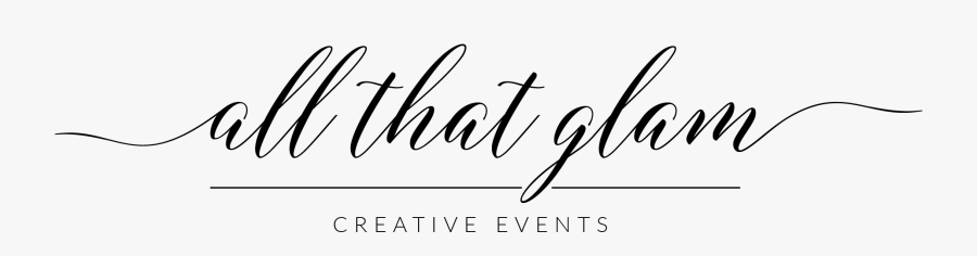 All That Glam Creative Events - Calligraphy, Transparent Clipart