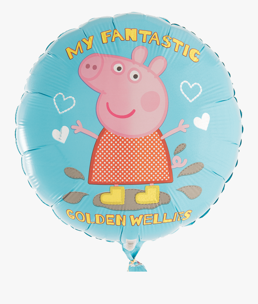 Peppa"s Fantastic ~golden Wellies - Balloon, Transparent Clipart