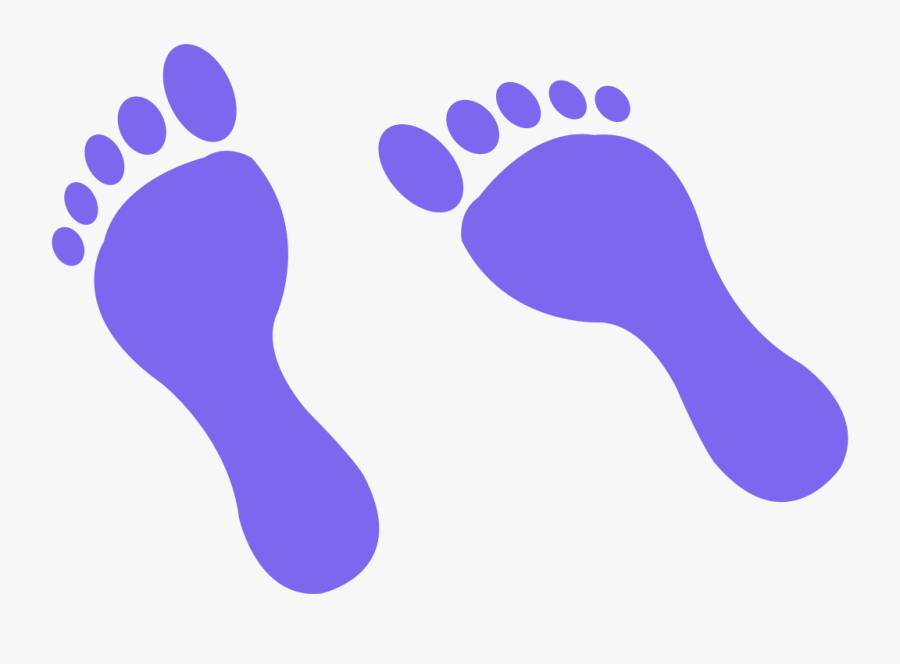 Zoe Hyde Podiatry - Footprint Purple, Transparent Clipart