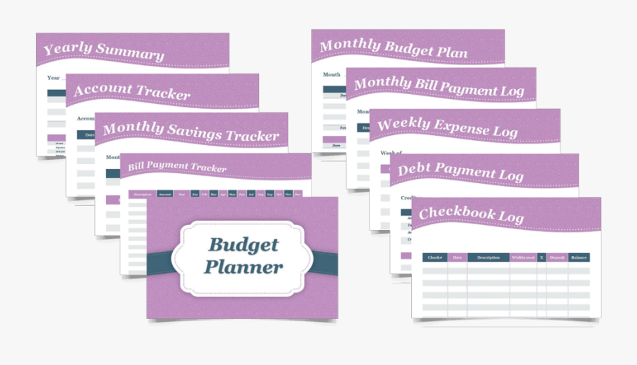 Clip Art Printable Planner - Brochure, Transparent Clipart