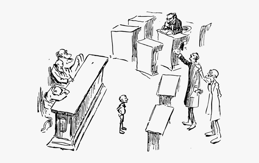 Draw A Jury Trial, Transparent Clipart