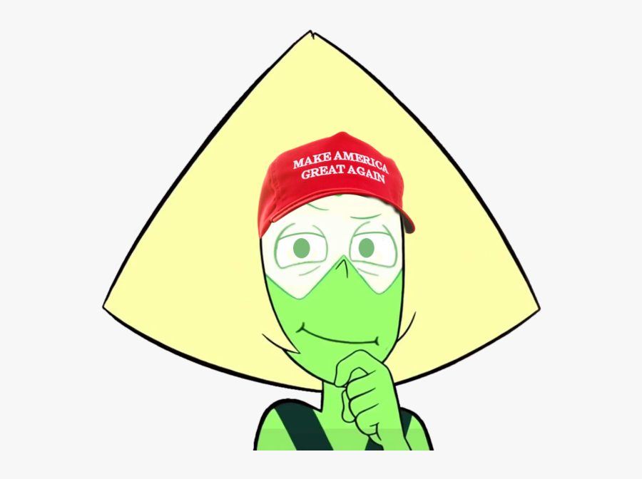 Again Crippled America Green Yellow Leaf Clip Art Headgear - Make Steven Universe Great Again, Transparent Clipart