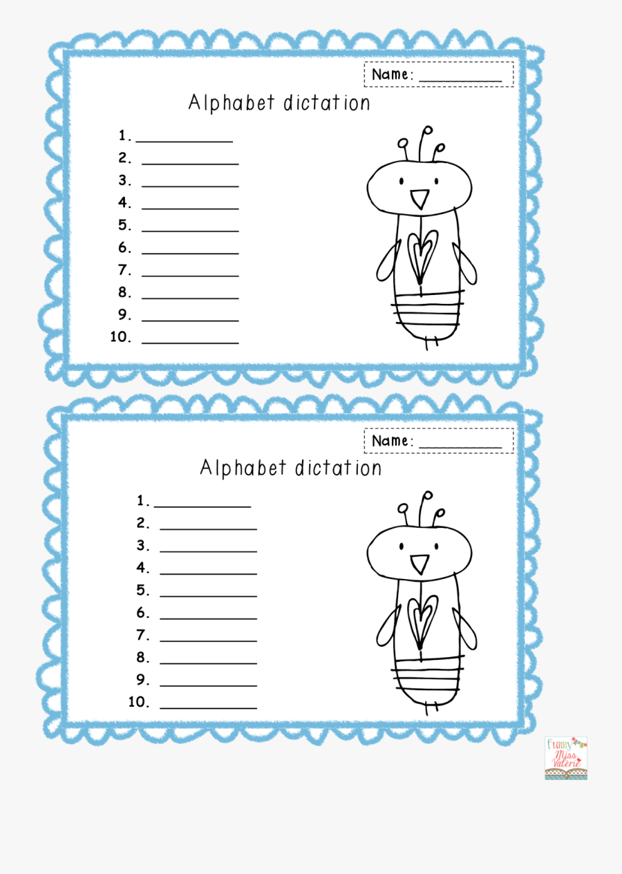 Funny Miss Val©rie - Alphabet Dictation, Transparent Clipart