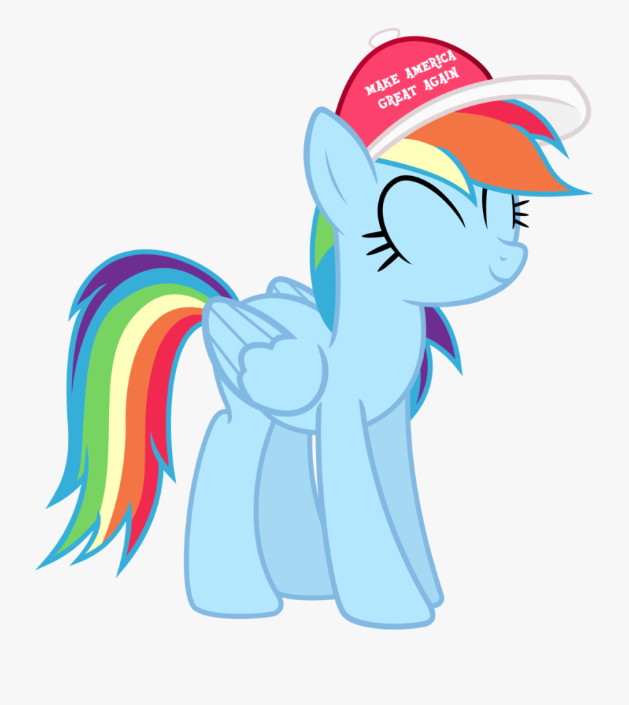 Rainbow Dash Maga Hat, Transparent Clipart