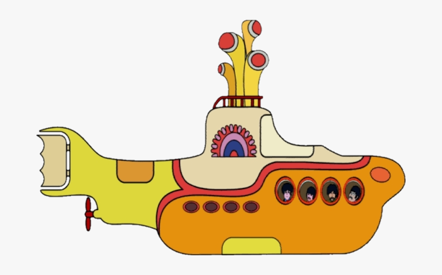 Thebeatles Yellow Submarine Retro Thebeatlesforever - Yellow Submarine Beatles Vector, Transparent Clipart