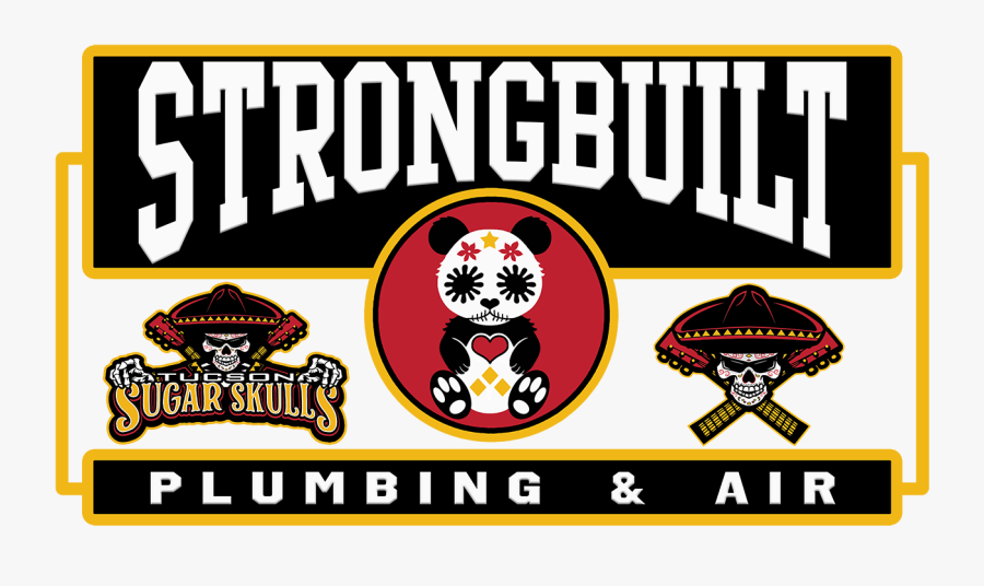 Strongbuilt, Panda, Sugar Skulls - Illustration, Transparent Clipart