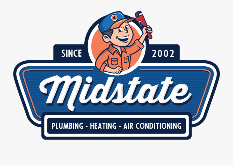 Midstate Plumbing & Heating - Mid State Plumbing And Heating Logo, Transparent Clipart