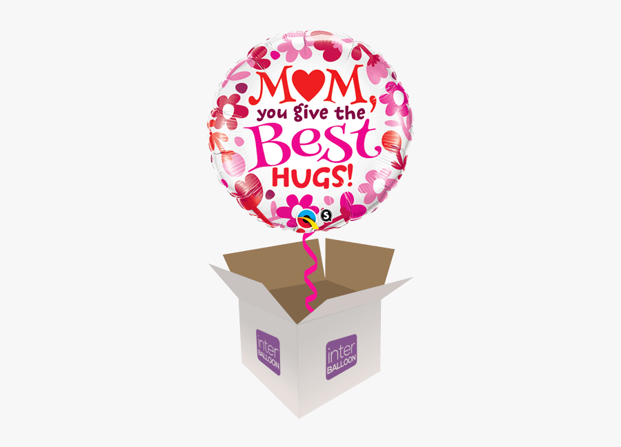 Mum You Give The Best Hugs Flowers - 11th Birthday Balloons Transparent, Transparent Clipart