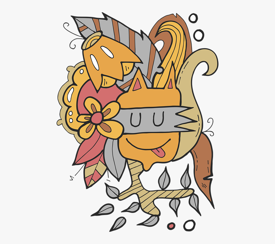 Stick Figure, Kids, Flowers, Child, Pink, Nature - Cartoon, Transparent Clipart