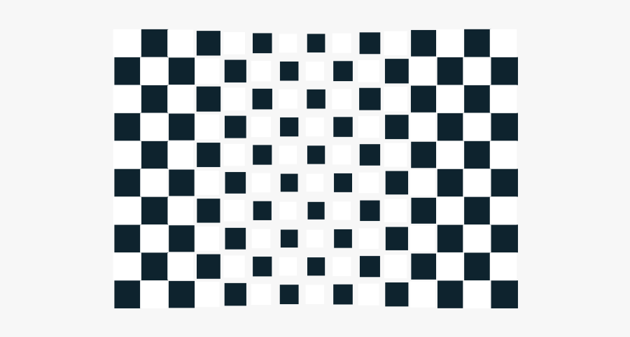 Chequered Flag Abstract Icon 2 - 100 Square Grid Optical Illusion, Transparent Clipart