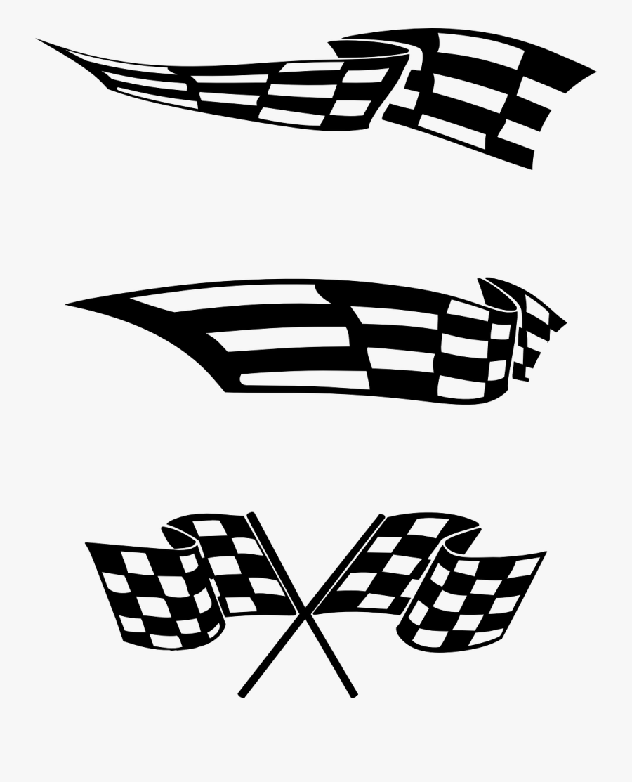 End Flag Finish Free Picture - Checkered Flag Png, Transparent Clipart