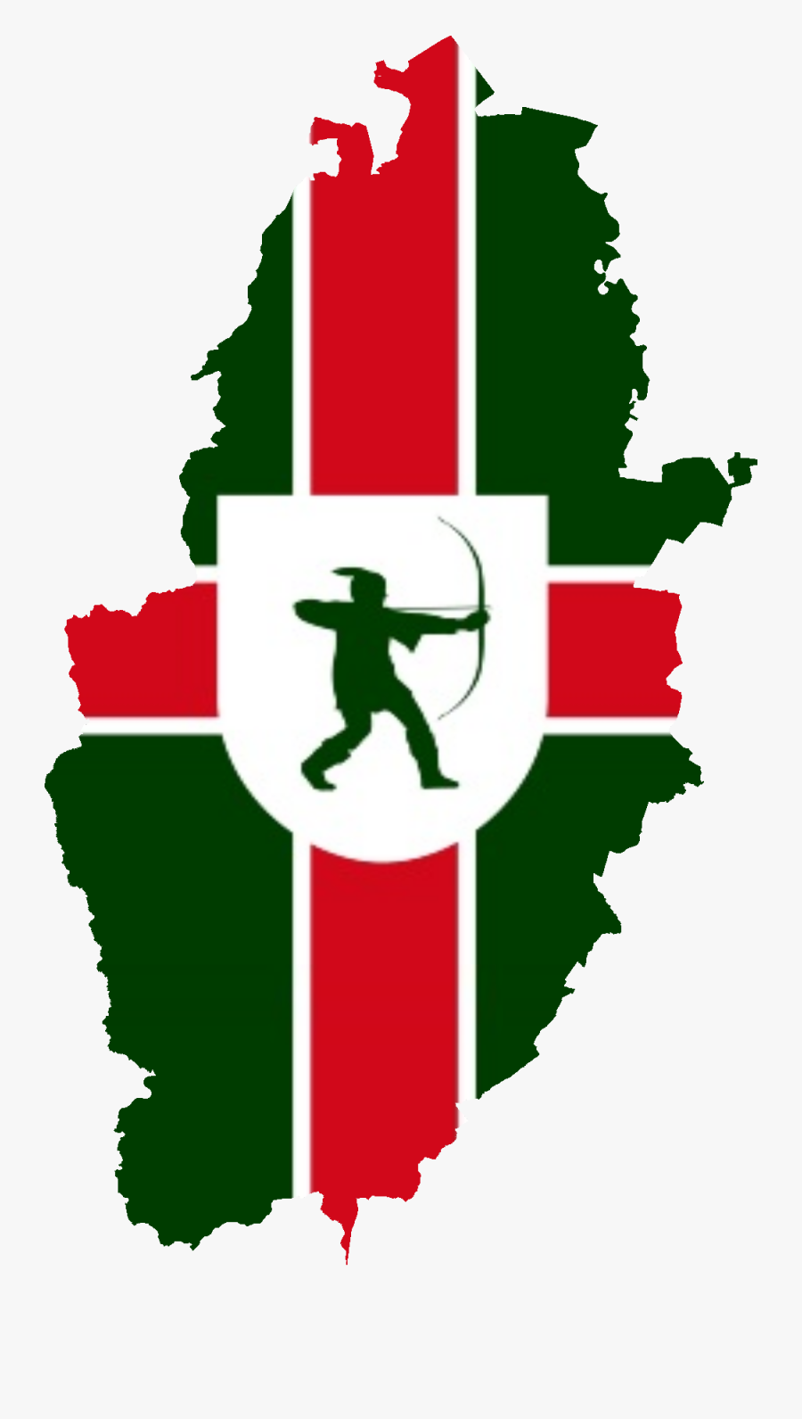 Nottinghamshire - Nottinghamshire Flag, Transparent Clipart