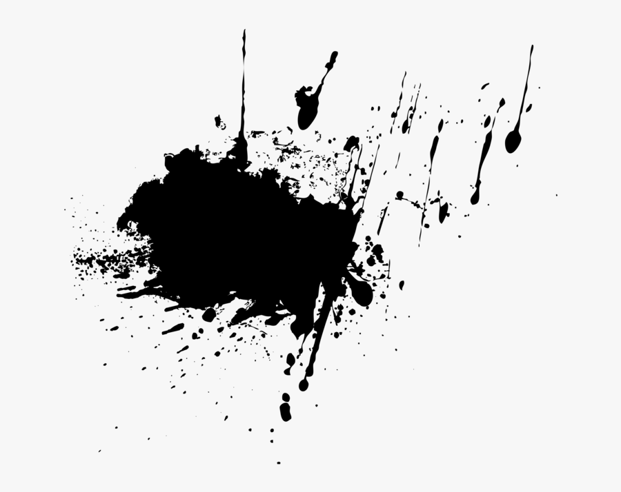 Silhouette,monochrome Photography,text - Salpicadura Silueta, Transparent Clipart