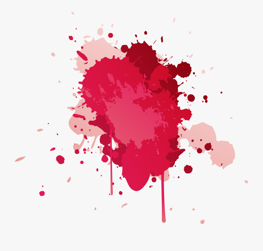 Red Paint Splatter Png, Transparent Clipart