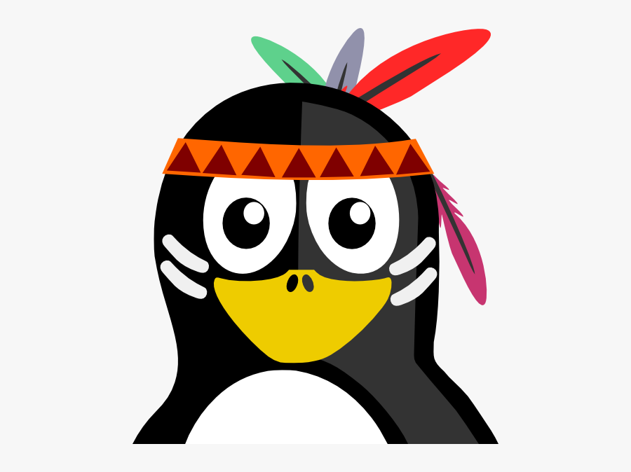 Penguin As A Indian, Transparent Clipart