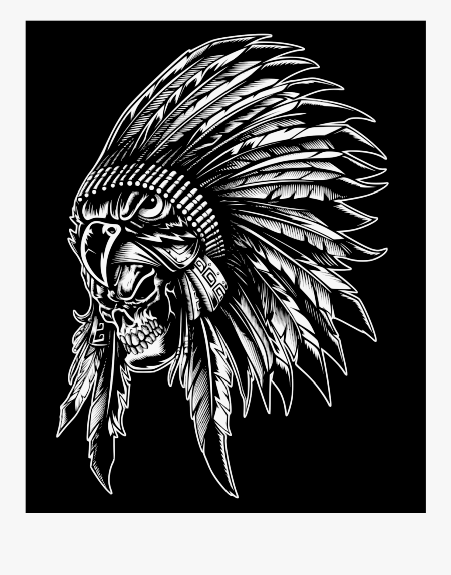 This Free Icons Png Design Of Skull, Indian, - Imagenes De Calaveras Aztecas, Transparent Clipart