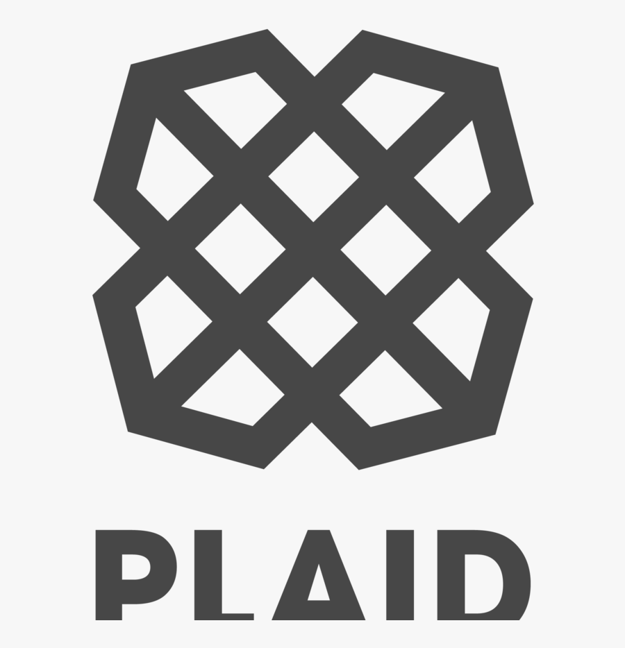 Plaid Fintech Logo, Transparent Clipart