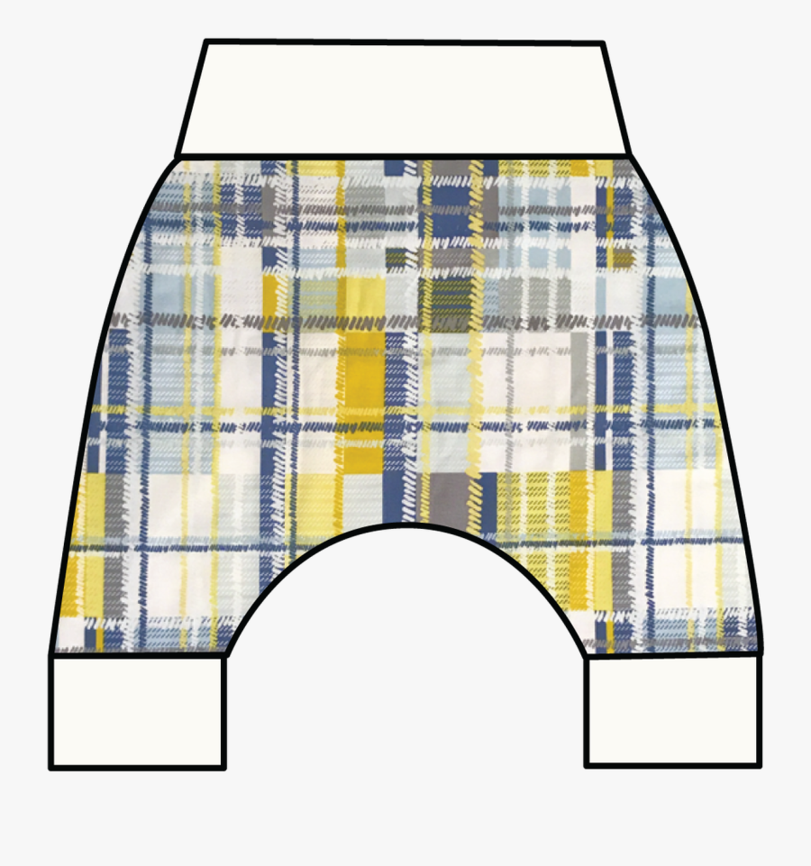 Plaid Is Rad Baby Harem Pants By Tender Wonder - Pattern, Transparent Clipart