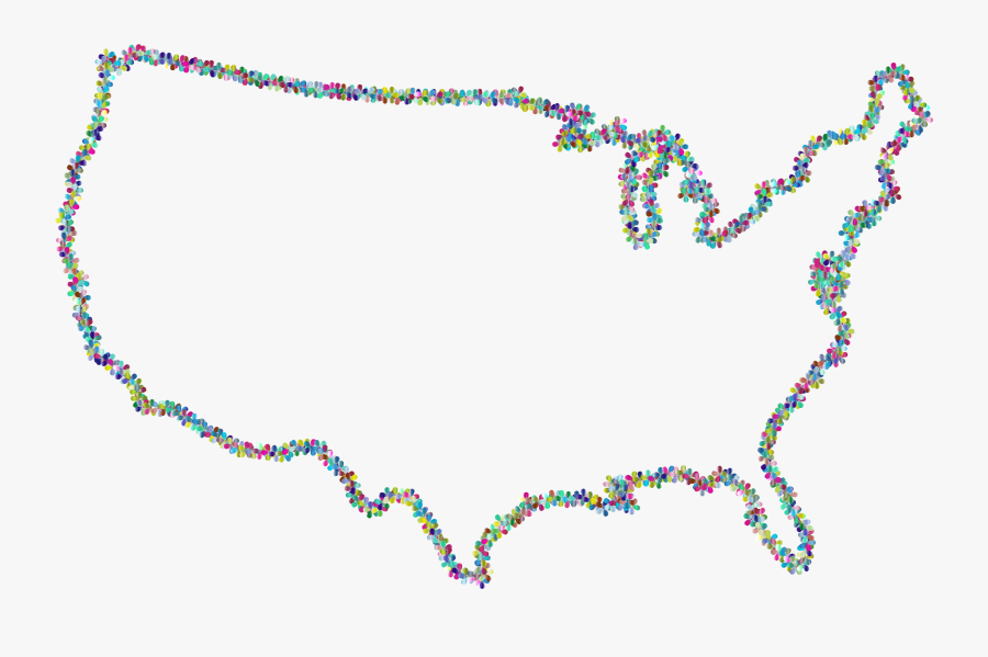 Transparent United States Outline, Transparent Clipart