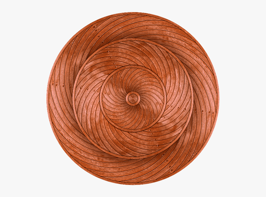 Carved Wood Circles Png, Transparent Clipart