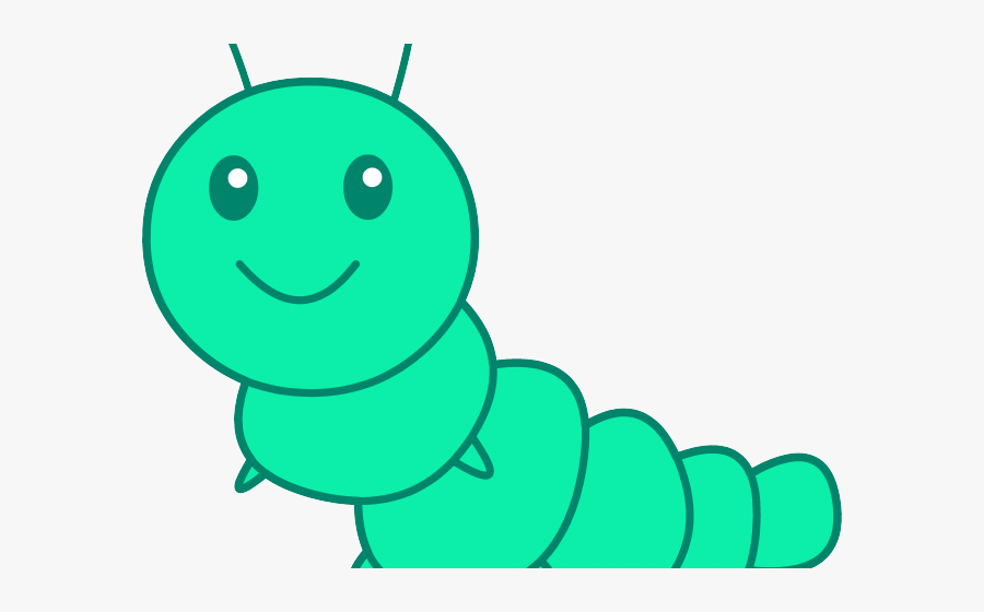 Cute Cartoon Caterpillar, Transparent Clipart