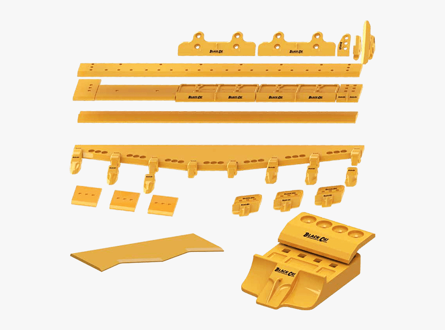 Bcwp Loader Edges - Cat Loader Bucket Cutting Edge, Transparent Clipart