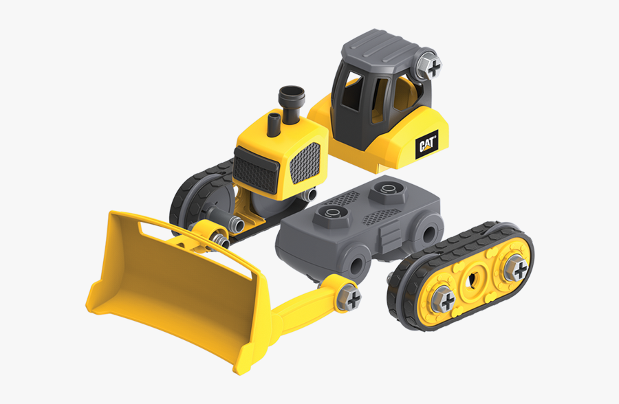 Construction Vehicle Exploded View, Transparent Clipart