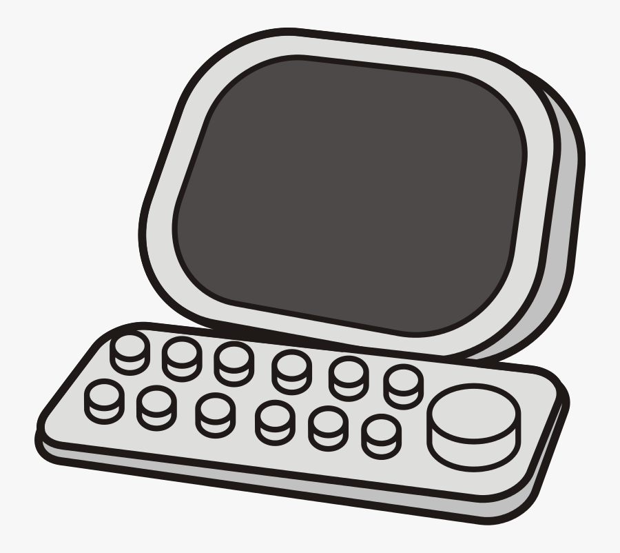 Free To Use Public Domain Desktop Computer Clip Art - Clipart Of Computers In Black And White, Transparent Clipart