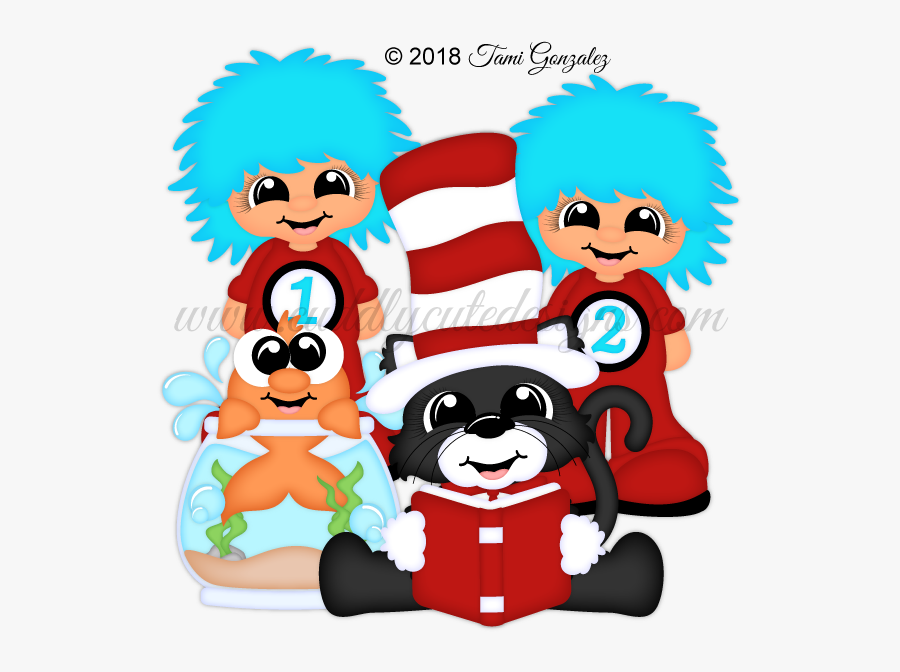 Hat Cat & Friends - Cartoon, Transparent Clipart