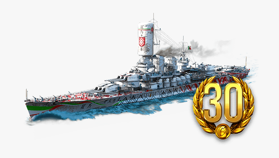 Heavy Cruiser World Of Warships Italian Battleship - Battlecruiser, Transparent Clipart
