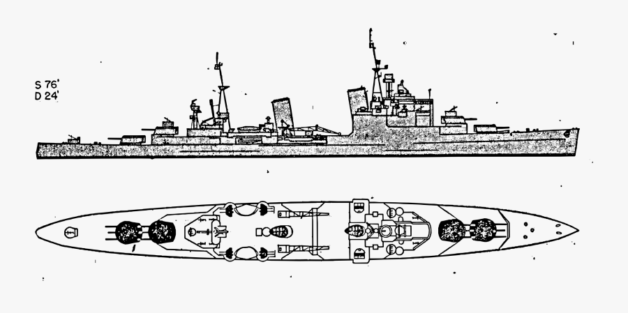 Sheffield Battleship Clip Arts - Yugumo Class Destroyer, Transparent Clipart