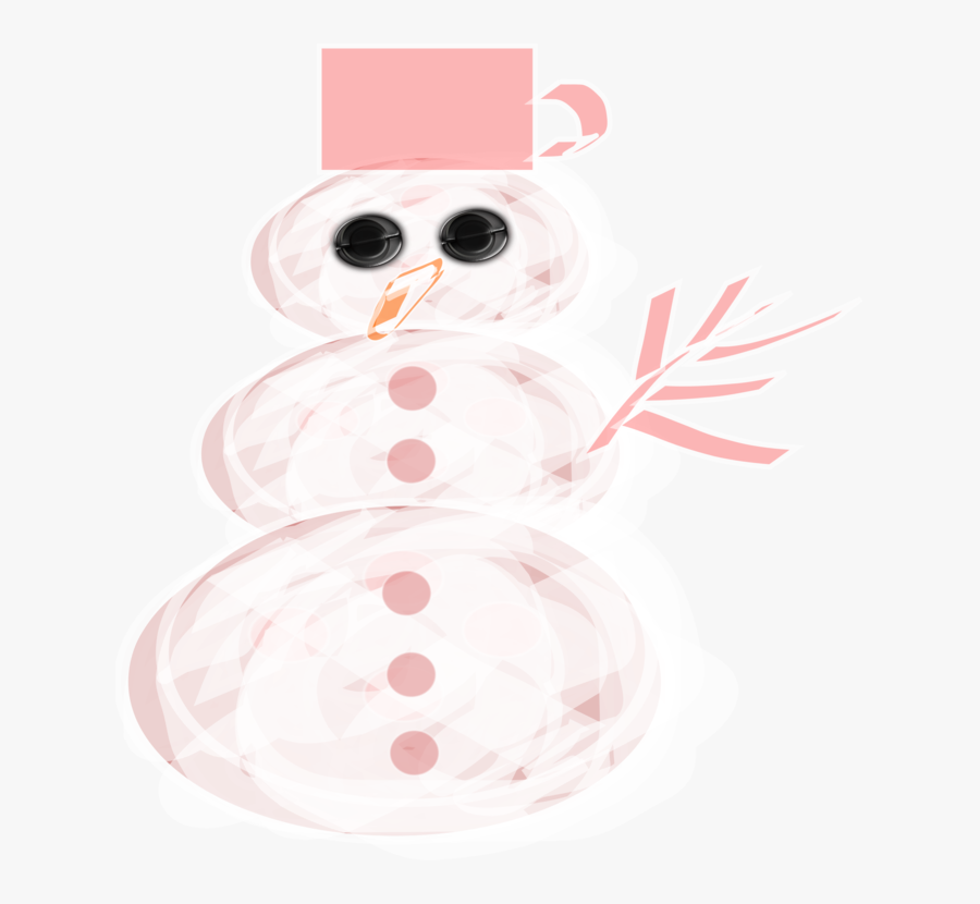 Pink,snowman,christmas Ornament - Snowman, Transparent Clipart