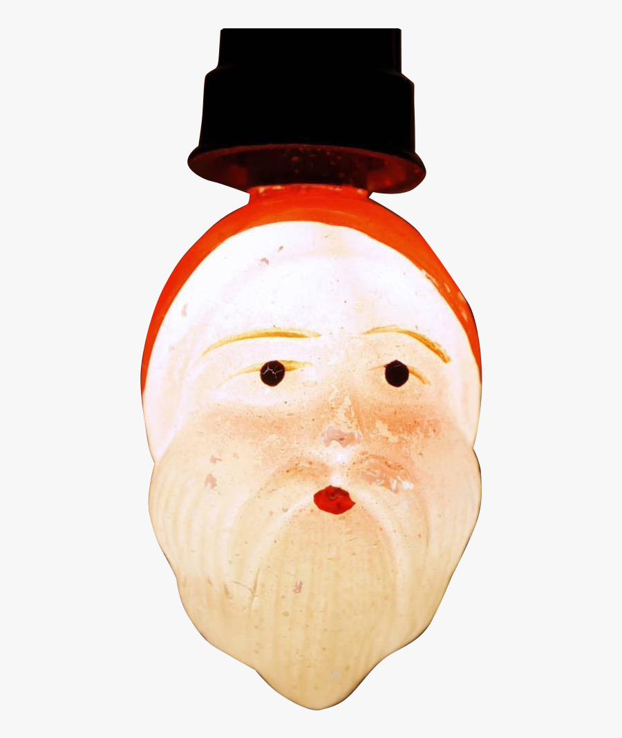 Vintage Christmas Tree Light Bulb - Pumpkin, Transparent Clipart
