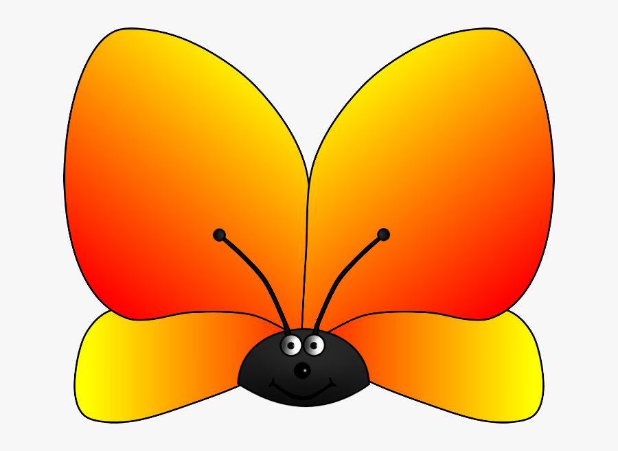 Symmetry Clipart Teaching - Butterfly And Caterpillar Colours, Transparent Clipart