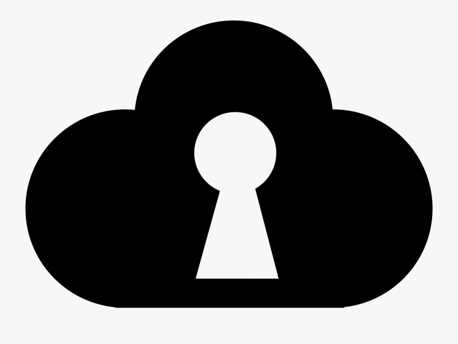 Keyhole Tool In A Cloud Shape - Circle, Transparent Clipart