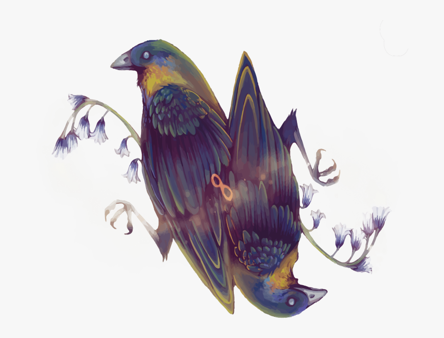 #mq #purple #birds #bird #flying #raven - Finch, Transparent Clipart