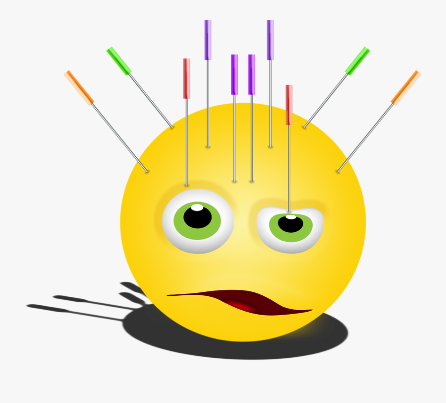 Acupuncture Emoji, Transparent Clipart