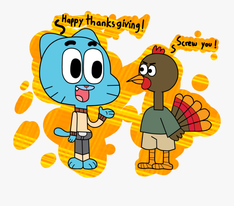 Happy Thanksgiving By Mannyg86-d8588xb - Cartoon, Transparent Clipart