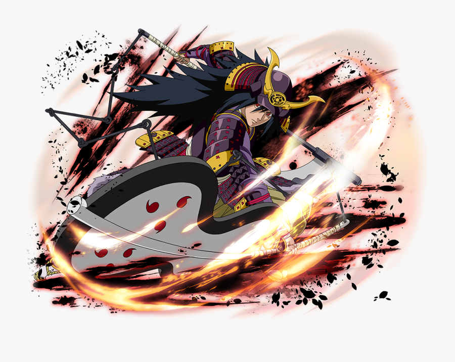 New Artwork For Blazing Unit Samurai Madara Available - Naruto Blazing Madara Samurai, Transparent Clipart