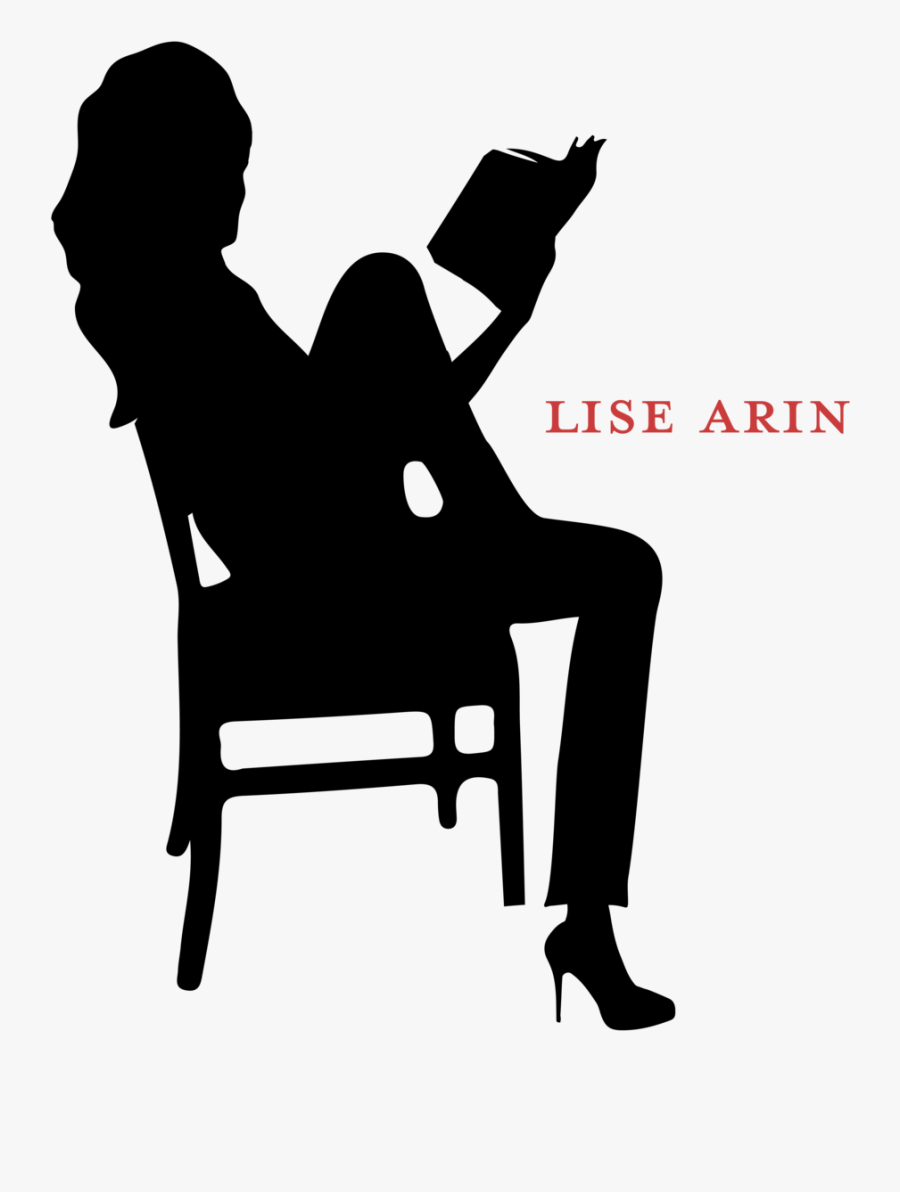 Lise Arin Logo Silhouettes Final Logo - Person Sitting On Chair Silhouette, Transparent Clipart