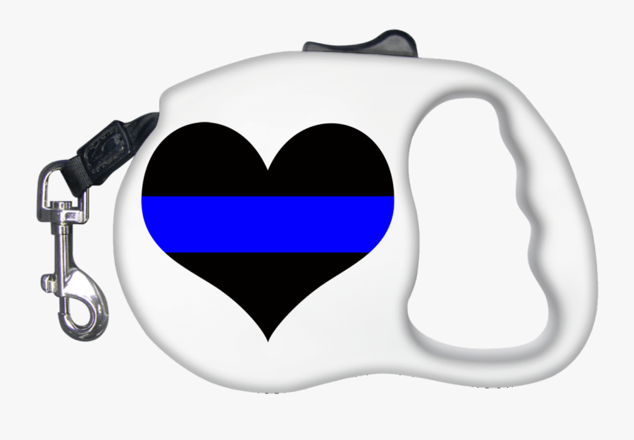 Thin Blue Line Heart Dog Leash"
 Class= - Dog Leash Mockup, Transparent Clipart