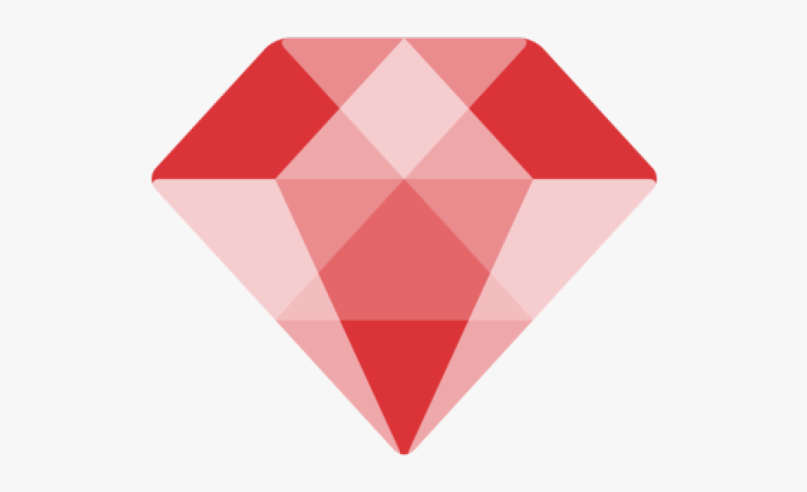 Ruby Flat Icon, Transparent Clipart