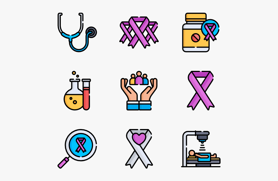 World Cancer Awareness Day - Icons Of New Orleans, Transparent Clipart