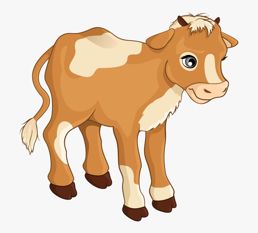 Farm Animals Clipart Png - Clip Art Of Cow Calf, Transparent Clipart