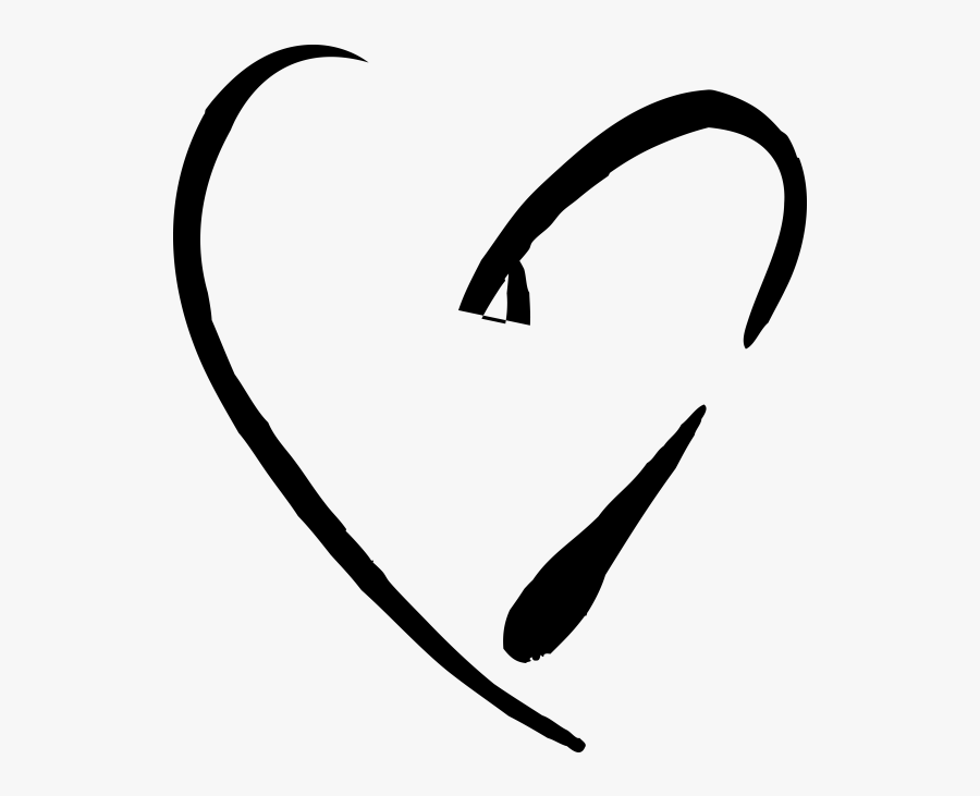 Transparent Black Heart Png Transparent, Transparent Clipart