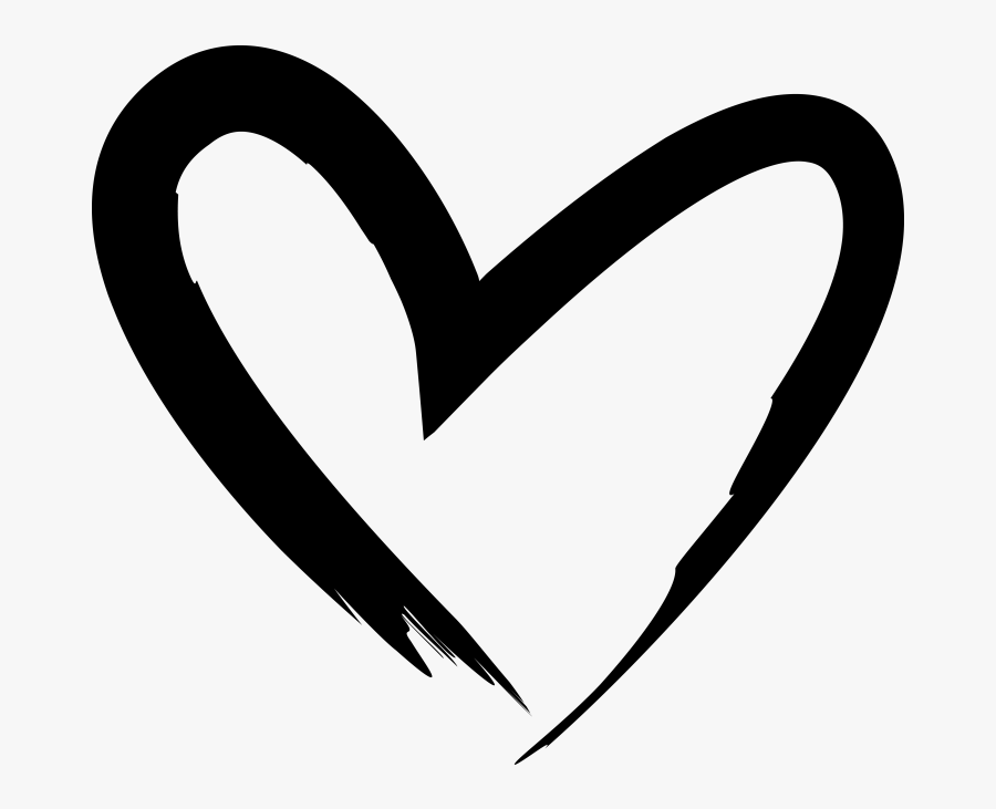 Transparent Heart Drawings Png - Transparent Black Heart Drawing, Transparent Clipart