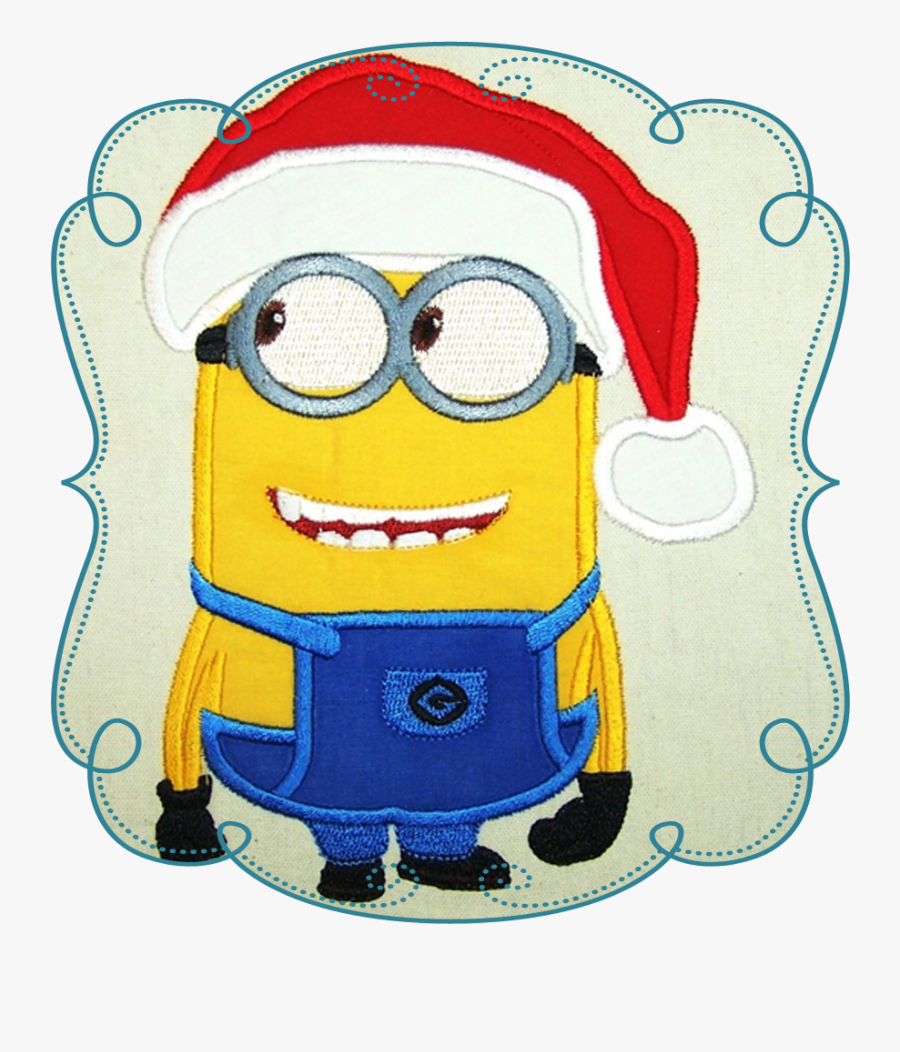 Christmas Minion Applique - Cartoon, Transparent Clipart