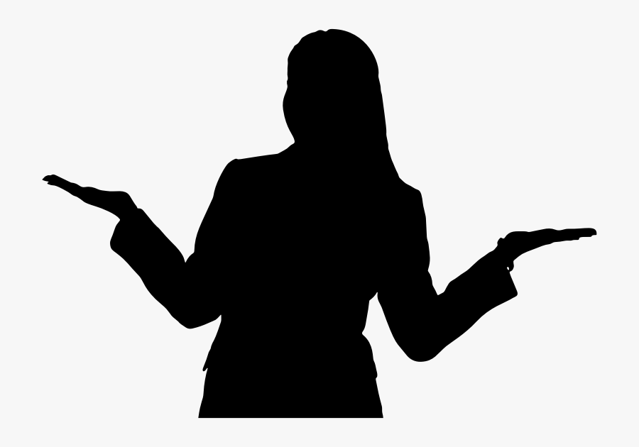 Young Businesswoman Silhouette - Green Lantern Silhouette, Transparent Clipart