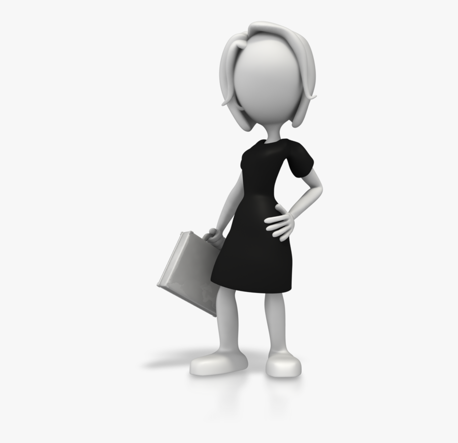 Stick Figure Businessperson Woman Management - Stick Figure Business Woman, Transparent Clipart