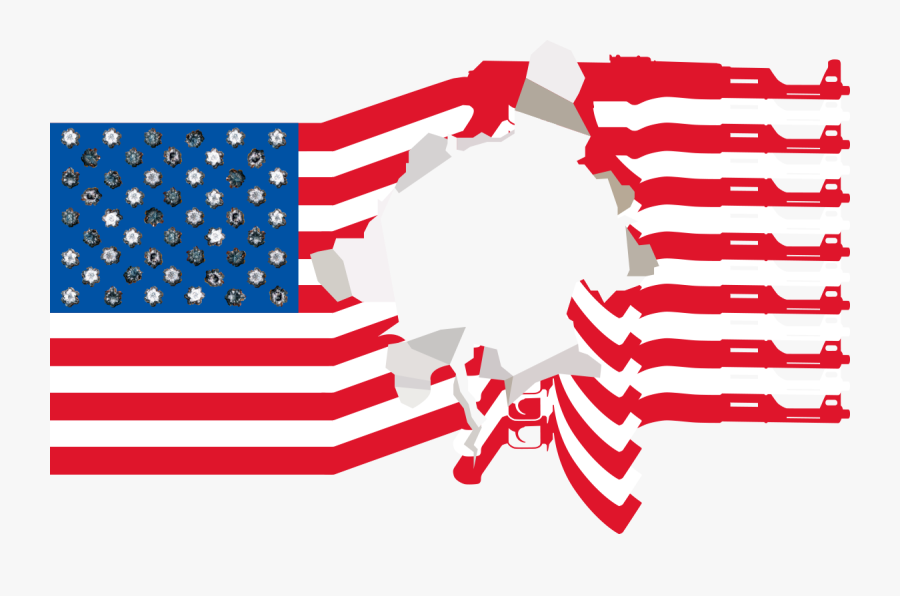 Billion Bullets Aimed - Flag Of The United States, Transparent Clipart